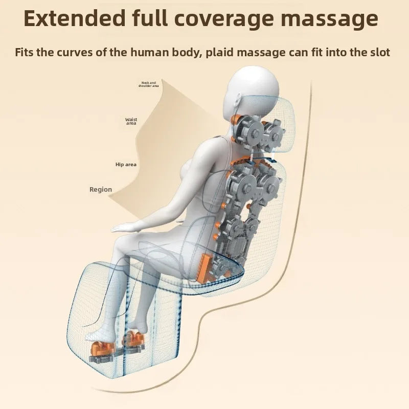 Full-Back Shiatsu Massage Chair Pad