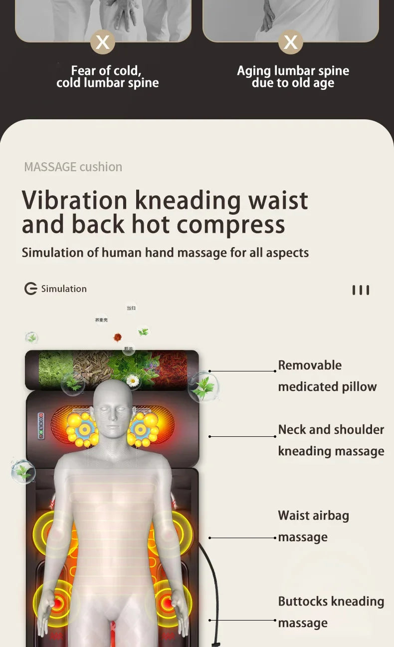 Full-Body Heated Massage Mattress