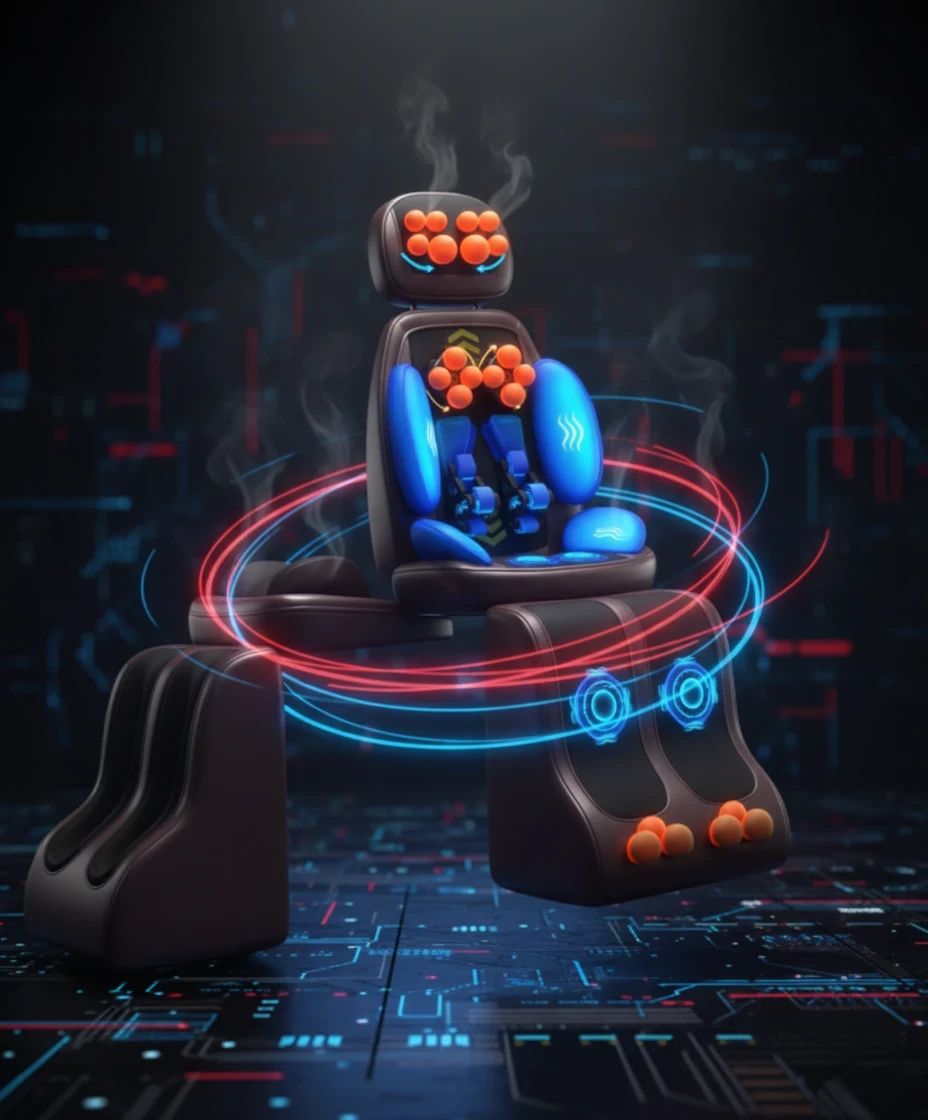 Full-Back Shiatsu Massage Chair Pad